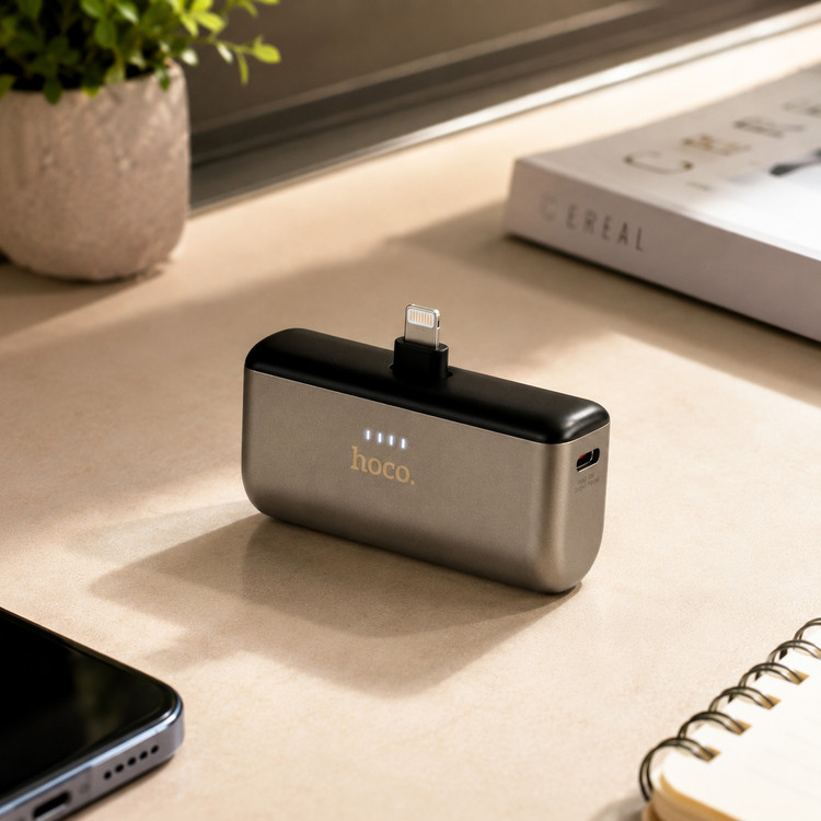 پاوربانک لایتنینگ 5000 mAh برند HOCO مدل Q31