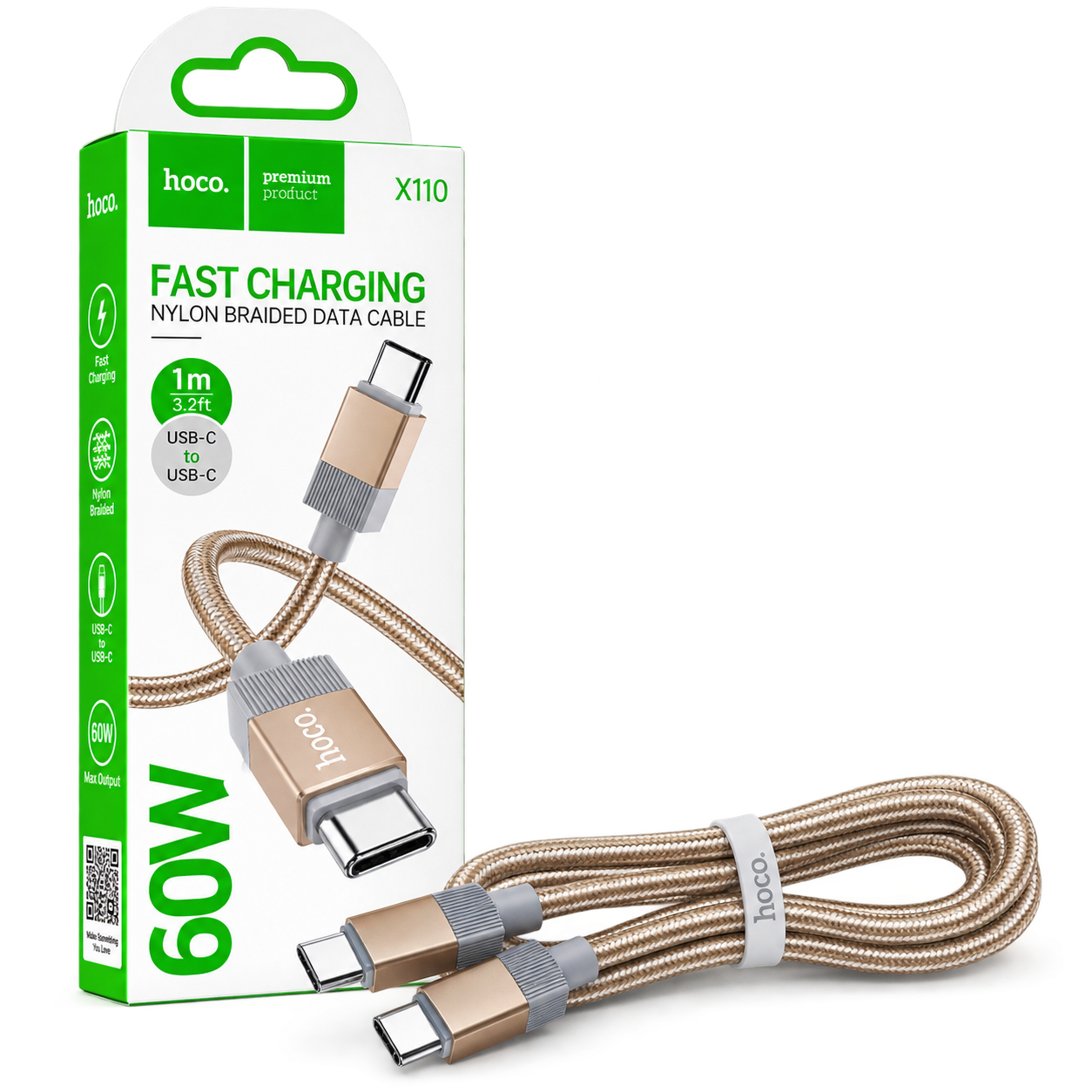 کابل USB-C به USB-C برند HOCO مدل X110