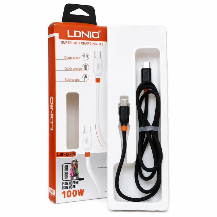 کابل Type-C به Type-C برند LDNIO مدل LS-575