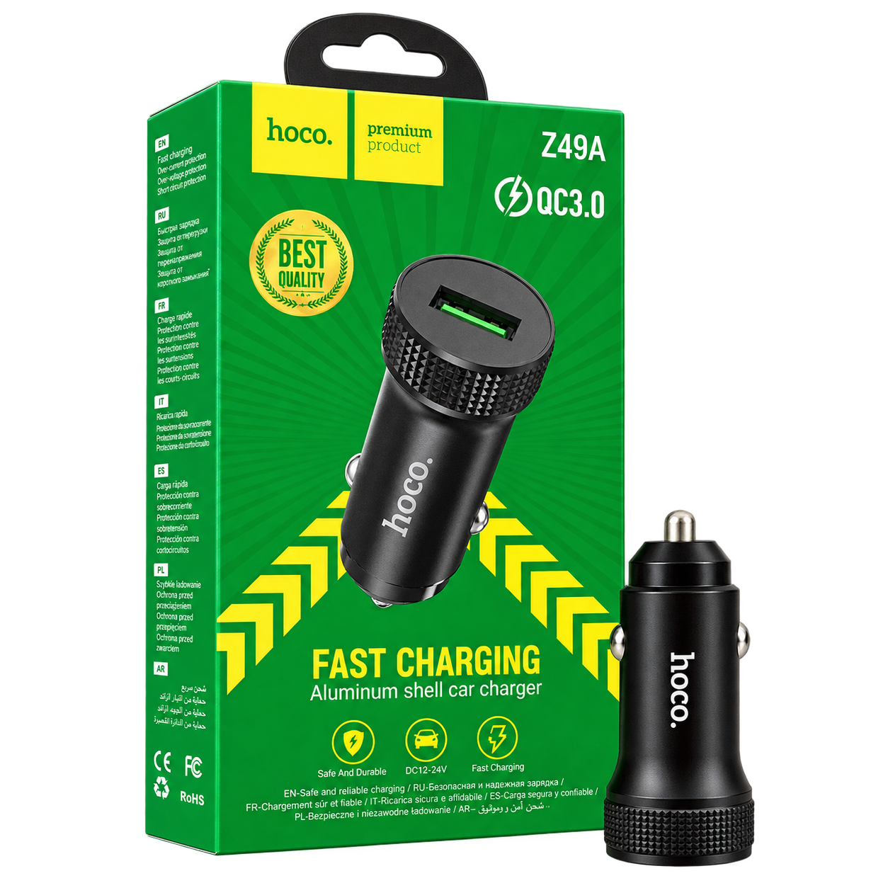 شارژر فندکی خودرو برند HOCO مدل Z49A